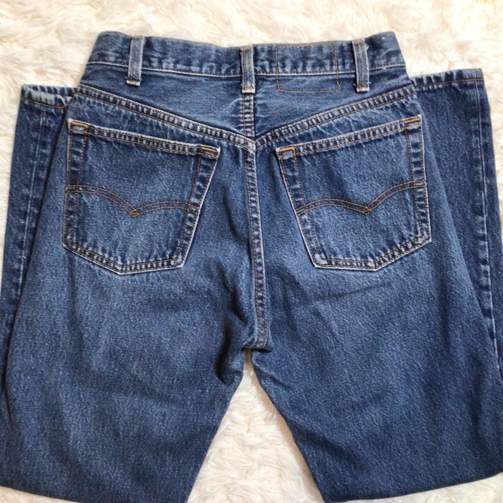RARE Vintage Paper Tag 80s Levi’s 501 25 Petite Small Waist Wedgie Booty Jeans